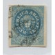 ARGENTINA 1862 GJ 09 ESCUDITO de 15 Cts. ESTAMPILLA CON MATASELLO GUALEGUAYCHU, HERMOSO EJEMPLAR U$ 245 + 75 %